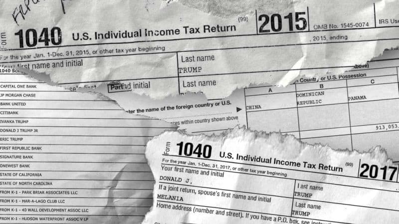 Ver las declaraciones de impuestos de Donald Trump