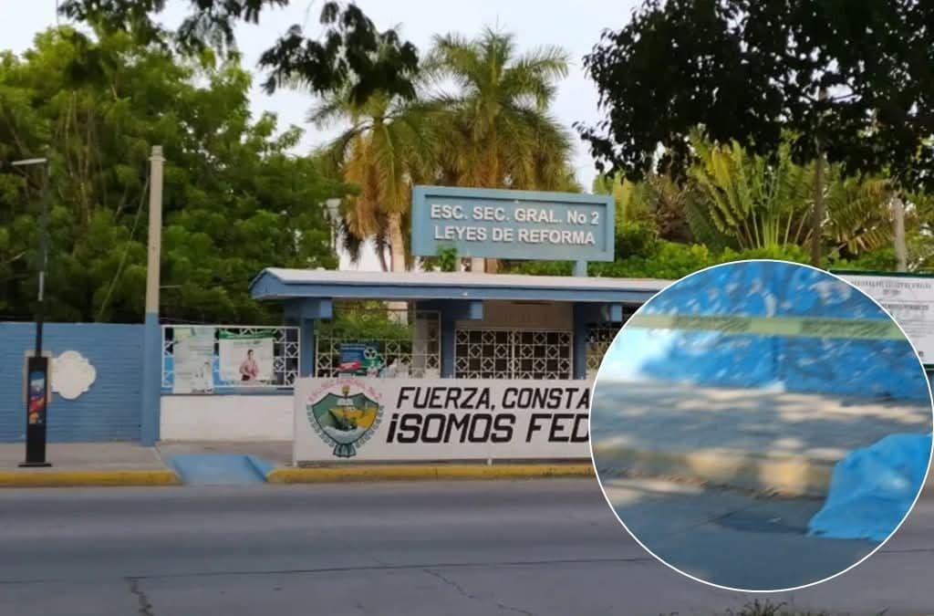 Por posibles causas naturales pierde la vida un hombre en las afueras de la Secundaria Federal 2 en Mazatlán