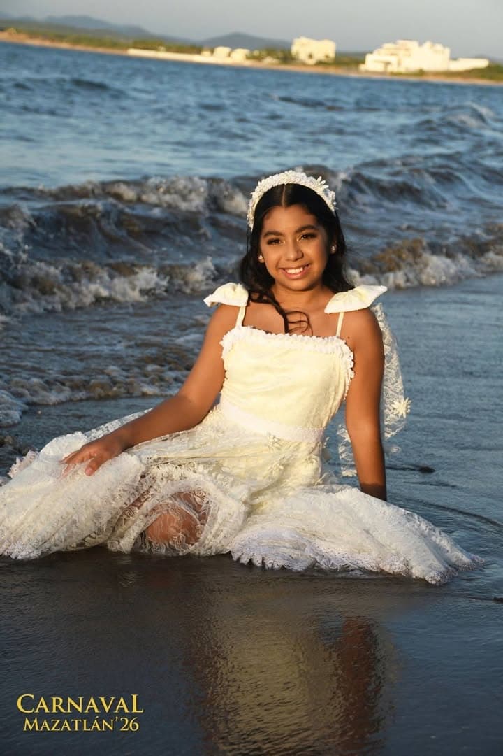 *Eileen Cruz busca la corona infantil del Carnaval Internacional Mazatlán 2026*